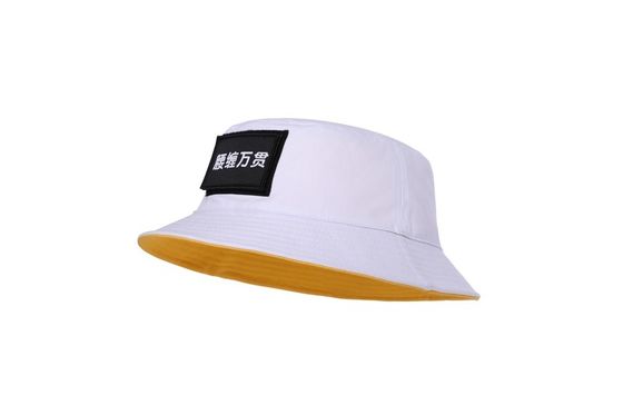 ODM 100% CottonUnisex Fisherman Bucket Hat Dengan Personal Logo Patch Bucket Hat
