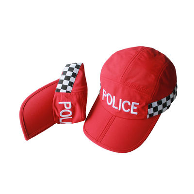 Outdoor Polyester Mens Breathable Baseball Cap Mesh Fabric Red Color Caps