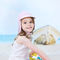 ODM Penutup Leher Babys Summer Hat Cotton 43cm 55cm Ear Flap Hats