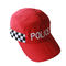 Outdoor Polyester Mens Breathable Baseball Cap Mesh Fabric Red Color Caps
