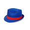 Unisex Fedora Panama Trilby Hat Logo Kustom Warna Biru Disesuaikan 56cm