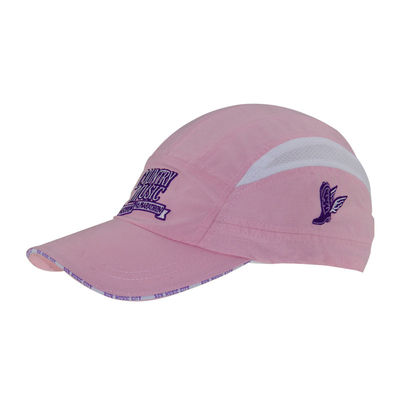 Beautiful Pink Wanita Latihan Topi Custom bordir Berlari Topi SEDEX bersertifikat