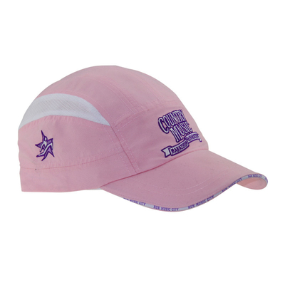 Beautiful Pink Wanita Latihan Topi Custom bordir Berlari Topi SEDEX bersertifikat
