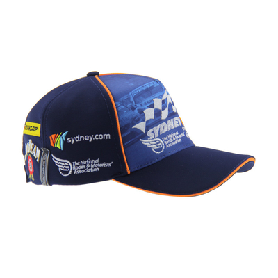 Lima Panel Berlomba Baseball Cap Bordir Logo Bergaya