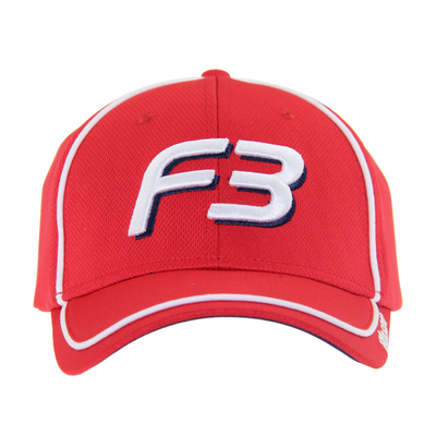 100% Polyester PU Woven Racing Baseball Caps Dengan Emas Benang Bordir