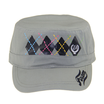 Pria Wanita Outdoor Topi Baseball Militer Katun Flat Top Topi Tentara OEM ODM