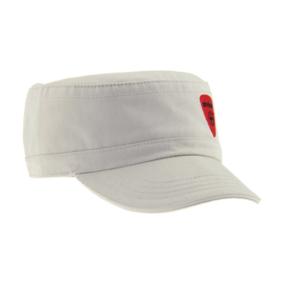 Pre Curved Sandwich Peak Cap Military Cadet Adjustable dengan Velcro Closure