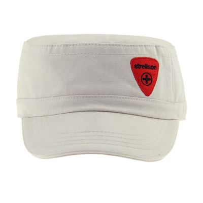 Pre Curved Sandwich Peak Cap Military Cadet Adjustable dengan Velcro Closure