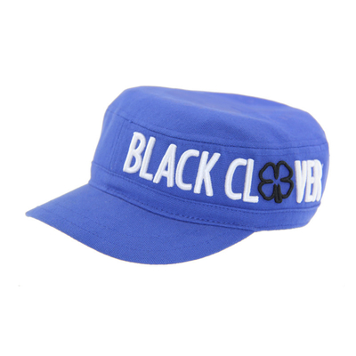 SGS Blue Canvas Cap Militer bordir Casual bordir Cap Militer OEM Pencetakan