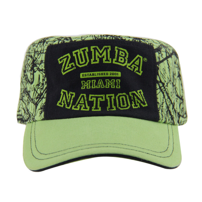 Customization Green Brodered Cadet Hat Adjustable Outdoor Mode