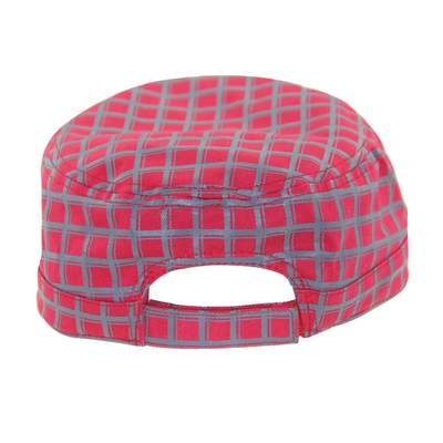 Custom Printing Embroidery Red Military Cadet Cap Curved Brim Tipe