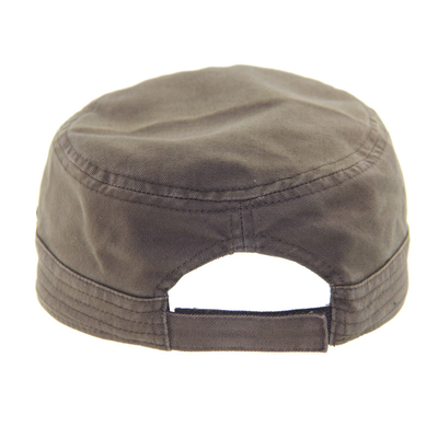 Topeng Angkatan Darat Kotak Vintage Bergaya Topi Militer Bersulam yang Bisa Disesuaikan
