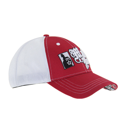 Pre Curved Peak Mesh Trucker Caps 3D bordir Baseball Caps 4 panel
