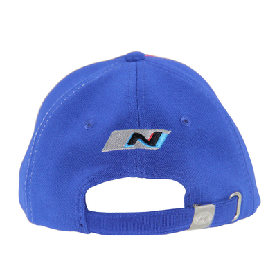 100% Polyester Woven Ottoman Racing Baseball Caps Dengan Bordir Di Multi Panel