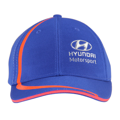 100% Polyester Woven Ottoman Racing Baseball Caps Dengan Bordir Di Multi Panel