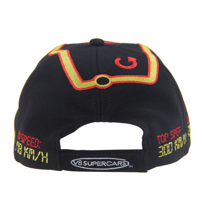 Ottoman Polyester Sublimation Baseball Cap Racing Dengan Logo Bordir Datar