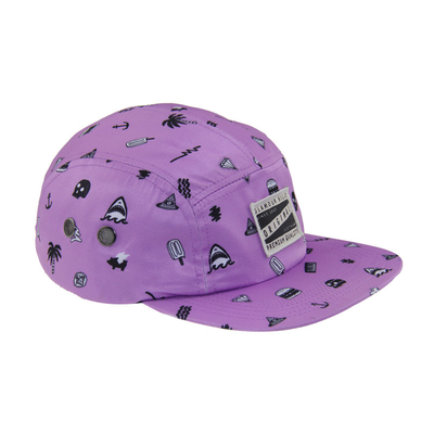 Disesuaikan Semua Tercetak 5 Panel Camping Baseball Cap Untuk Musim Panas
