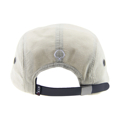 Custom Printing Corduroy Snapback Hat Dengan Flat Peak Dan Tali Kulit