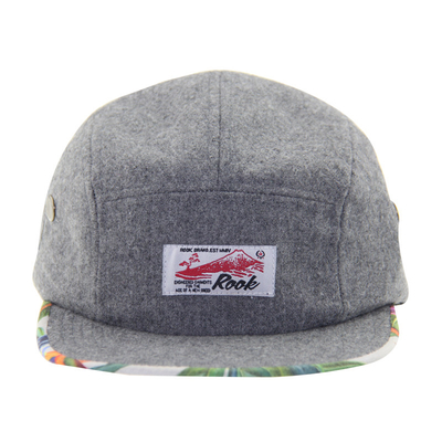 Perbedaan Bulu Pribadi 5 Panel Topi Kamp Ukuran Dewasa Tidak Dibangun