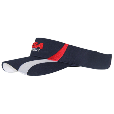 Unisex Woven 100% Cotton Sun Visor Disesuaikan Sun Visor bordir