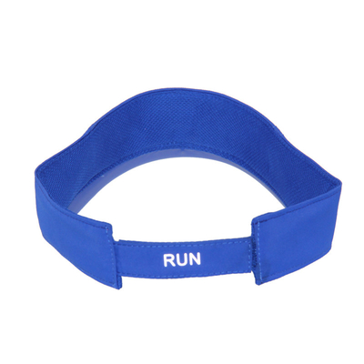Visor Olahraga Wanita Biru Dengan Logo Pencetakan Transfer Reflektif