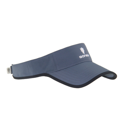 Polyester Tennis Sun Visor Cap Running Sun Visors Dengan Velcro Back Closure