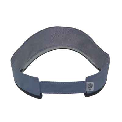 Polyester Tennis Sun Visor Cap Running Sun Visors Dengan Velcro Back Closure