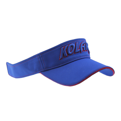 Orang dewasa Polymesh Sun Visor Wanita Topi Custom Puff bordir Logo