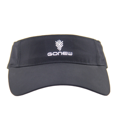Berat Ringan Serat Mikro Wanita Sports Sun Visor Dengan Pencetakan Reflektif