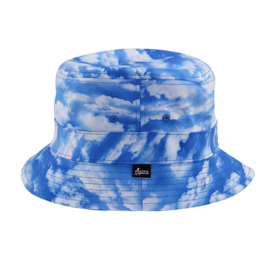 Tie Dye Printing Fashion Fisherman Bucket Hats Musim Panas Polyester Elastin Material