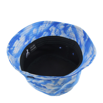 Tie Dye Printing Fashion Fisherman Bucket Hats Musim Panas Polyester Elastin Material