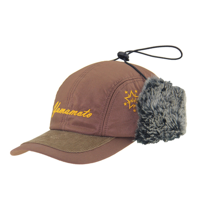 Bergaya Warm Men Waterproof Trapper Hat Dengan Logo Bordir