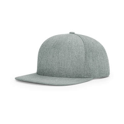 Custom Front Snapback 5 Panel Topi Flat Peak Profil Medium Snapback