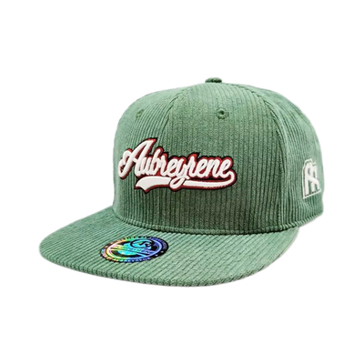 Unisex Konstruksi 6 Panel Snapback Hat Corduroy Flat Peak Profil Tengah Snapback