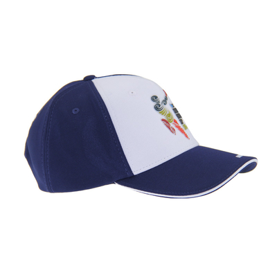 Customized High Frequency Welding Branded Logos Cap Baseball Atletik, Kap 6 Panel yang awet