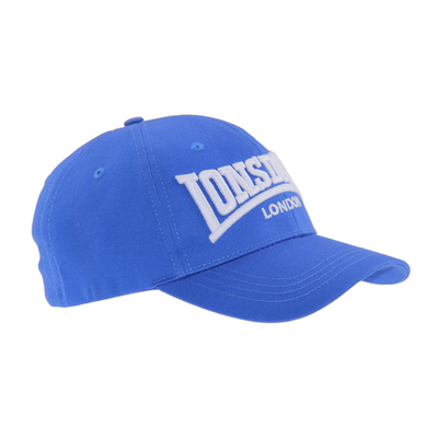 Blue 6 Panel Bordir Fitted Baseball Cap, Pria / Wanita Outdoor Baseball Hat Untuk Musim Gugur / Musim Dingin