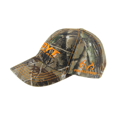 6 Panel Kamuflase Bordir Baseball Cap, Unisex Low Profile Adjustable Hunting Hats