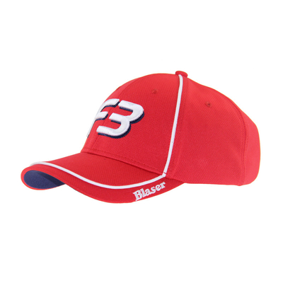 Merah Polymesh bordir Logo Baseball Cap Unisex Low Profile Adjustable Casual Topi