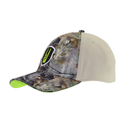 Bergaya 6 Panel Kamuflase Baseball Cap Bordir Dipasang Camo Hunting Hat