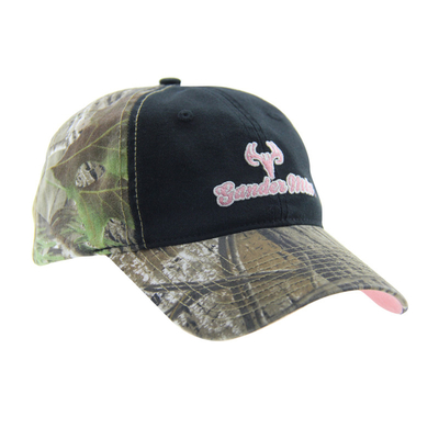 6 Panel Kamuflase Bordir Kap Baseball Luar Ruang, Unisex Low Profile Adjustable Hunting Hats