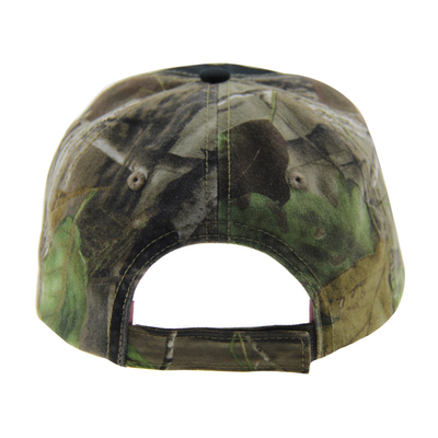 6 Panel Kamuflase Bordir Kap Baseball Luar Ruang, Unisex Low Profile Adjustable Hunting Hats