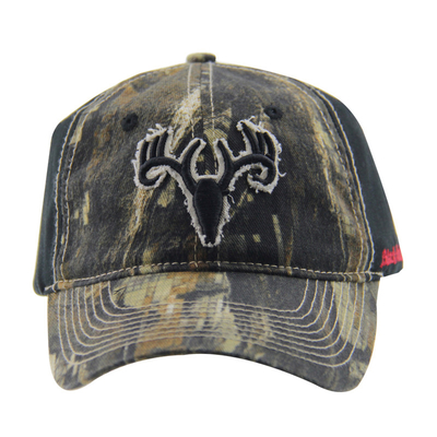 6 Panel Kamuflase Bordir Kap Baseball Luar Ruang, Unisex Low Profile Adjustable Hunting Hats