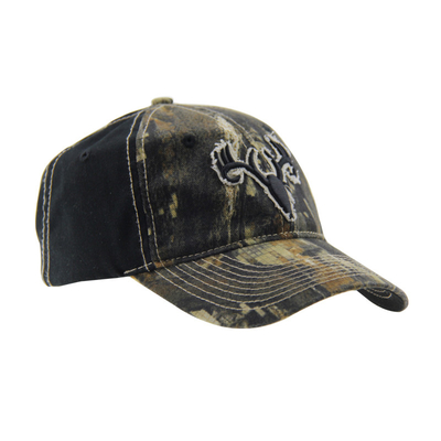 6 Panel Kamuflase Bordir Kap Baseball Luar Ruang, Unisex Low Profile Adjustable Hunting Hats