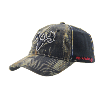 6 Panel Kamuflase Bordir Kap Baseball Luar Ruang, Unisex Low Profile Adjustable Hunting Hats