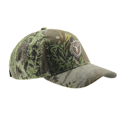 6 Panel Kamuflase Bordir Kap Baseball Luar Ruang, Unisex Low Profile Adjustable Hunting Hats