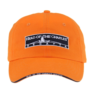Classic 6 Panel Cotton Embroidery Baseball Cap, Low Profile Sandwich Adjustable Pria Dan Wanita Cap