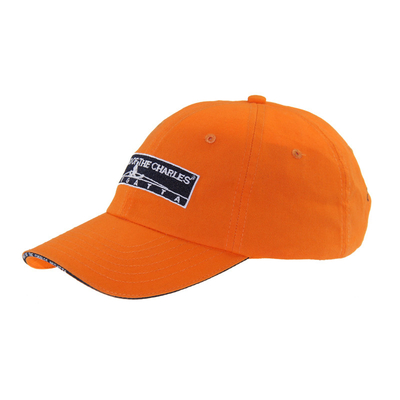 Classic 6 Panel Cotton Embroidery Baseball Cap, Low Profile Sandwich Adjustable Pria Dan Wanita Cap
