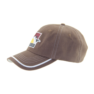 Klasik Cotton bordir Outdoor Baseball Caps 6 Panel Dibangun