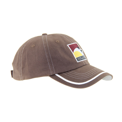 Klasik Cotton bordir Outdoor Baseball Caps 6 Panel Dibangun