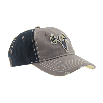 Curved Brim Distressed Vintage Baseball Caps Baseball Caps Cuci Disesuaikan
